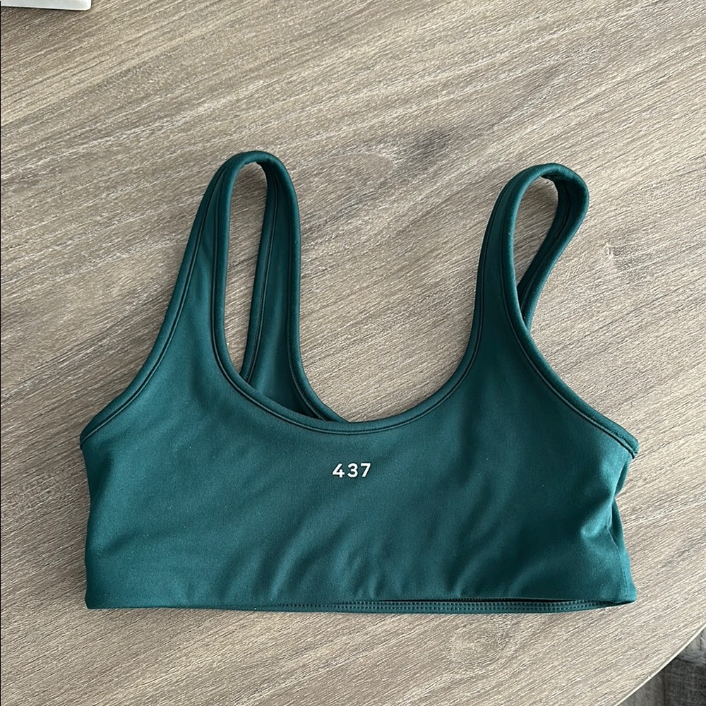 437 Sports Bra with Wide Straps and Scoop Neckline